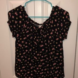 Flower patterned halter top